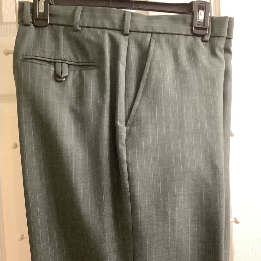 Gray Pinstripe Trousers 34/30